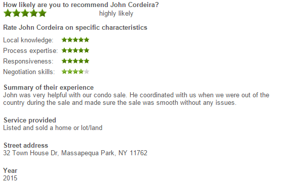 Review of John Cordeira Massapequa Park