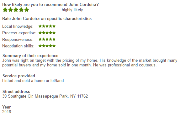 Review John Cordeira Massapequa Park